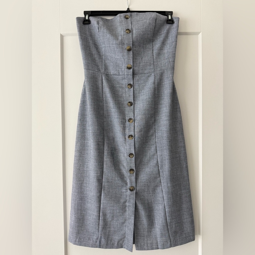 Banana Republic Strapless Button-down Dress